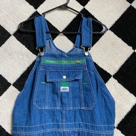 Liberty Overalls Denim Green Detail - Picture 4 of 6